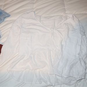 flowy white top